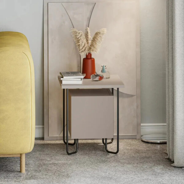 Acres Modern Bedside Table 40cm Width Bedroom Furniture