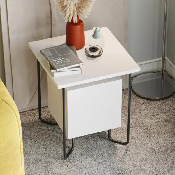 Acres Modern Bedside Table 40cm Width Bedroom Furniture