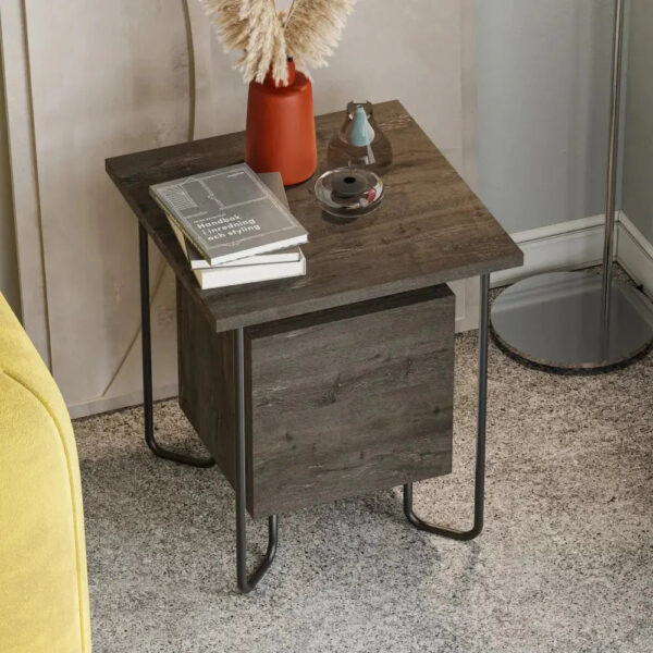 Acres Modern Bedside Table 40cm Width Bedroom Furniture
