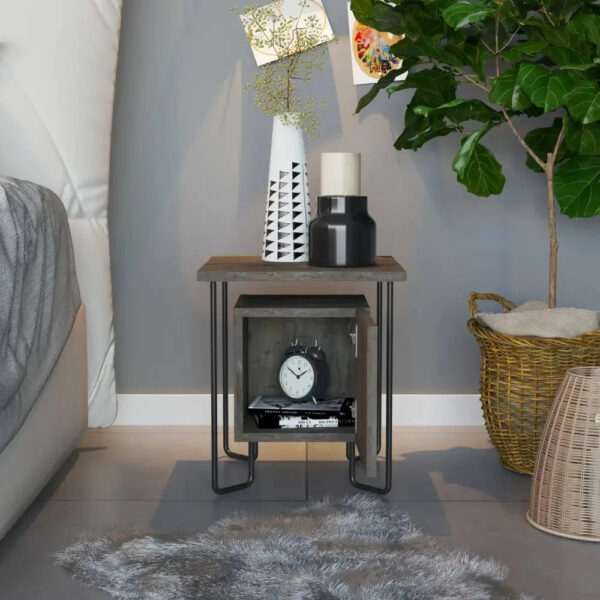 Acres Modern Bedside Table 40cm Width Bedroom Furniture