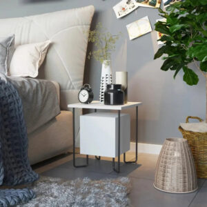 Acres Modern Bedside Table 40cm Width Bedroom Furniture
