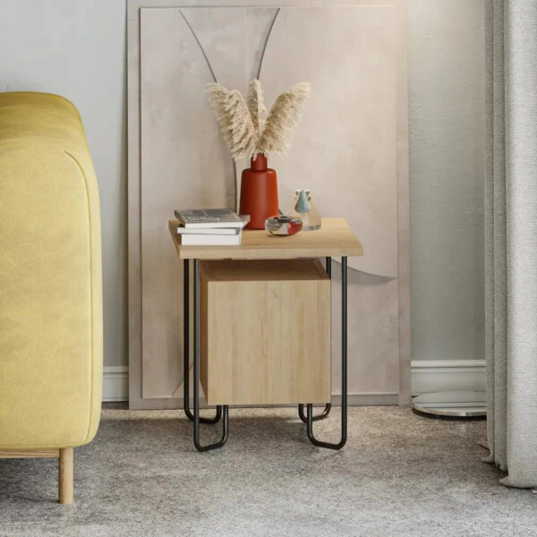 Acres Modern Bedside Table 40cm Width Bedroom Furniture