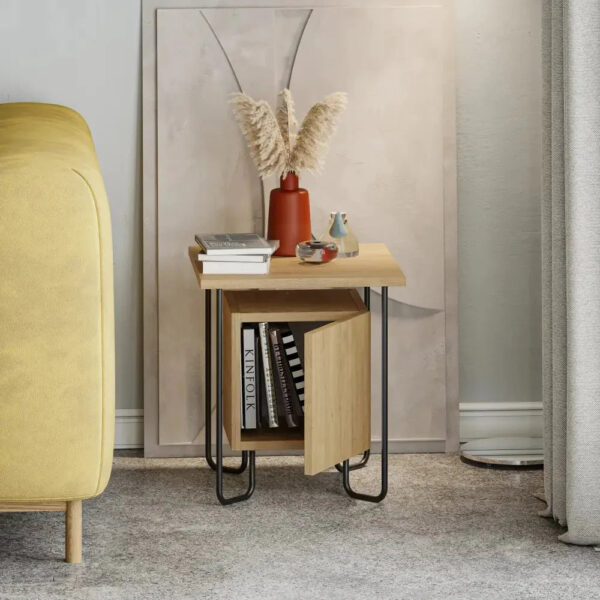 Acres Modern Bedside Table 40cm Width Bedroom Furniture