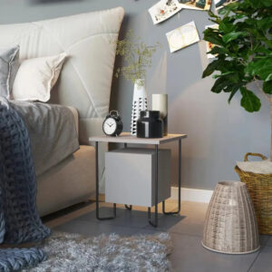 Acres Modern Bedside Table 40cm Width Bedroom Furniture